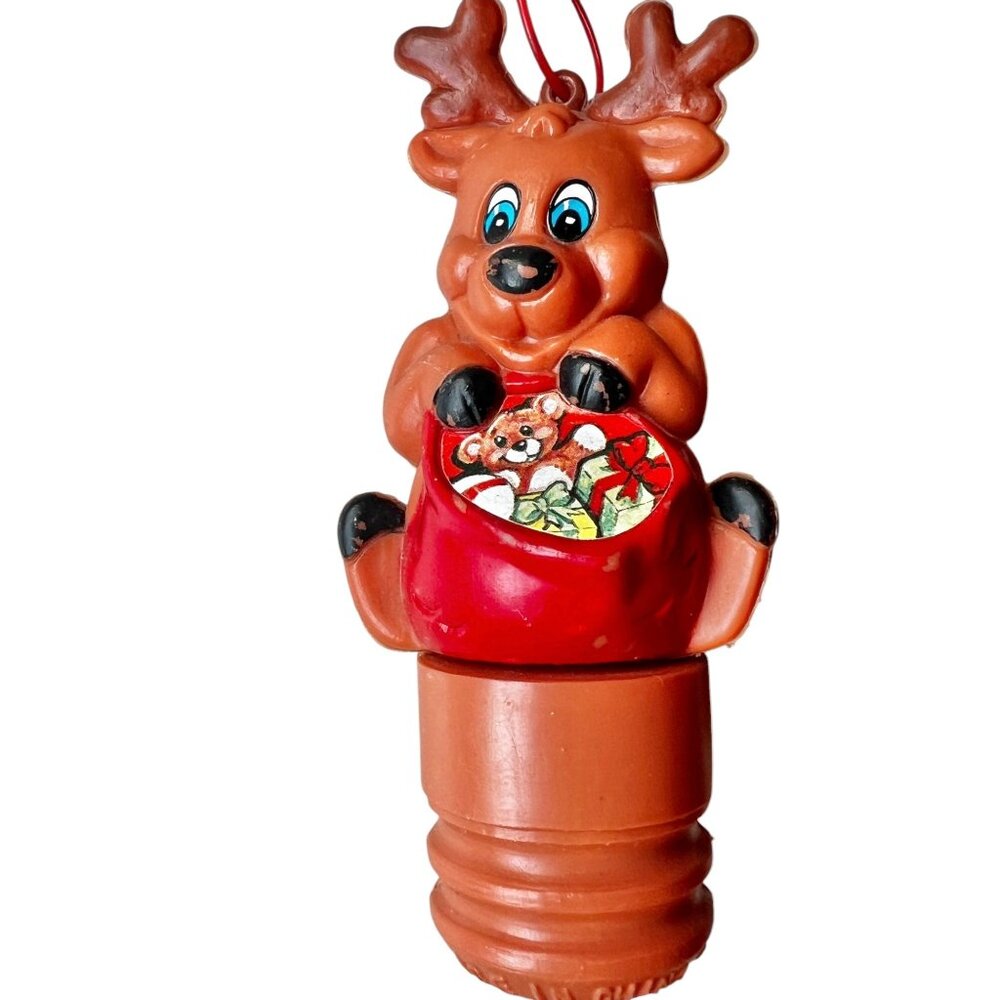 Vintage Reindeer & Santa Christmas Ornaments - Picture 2 of 15